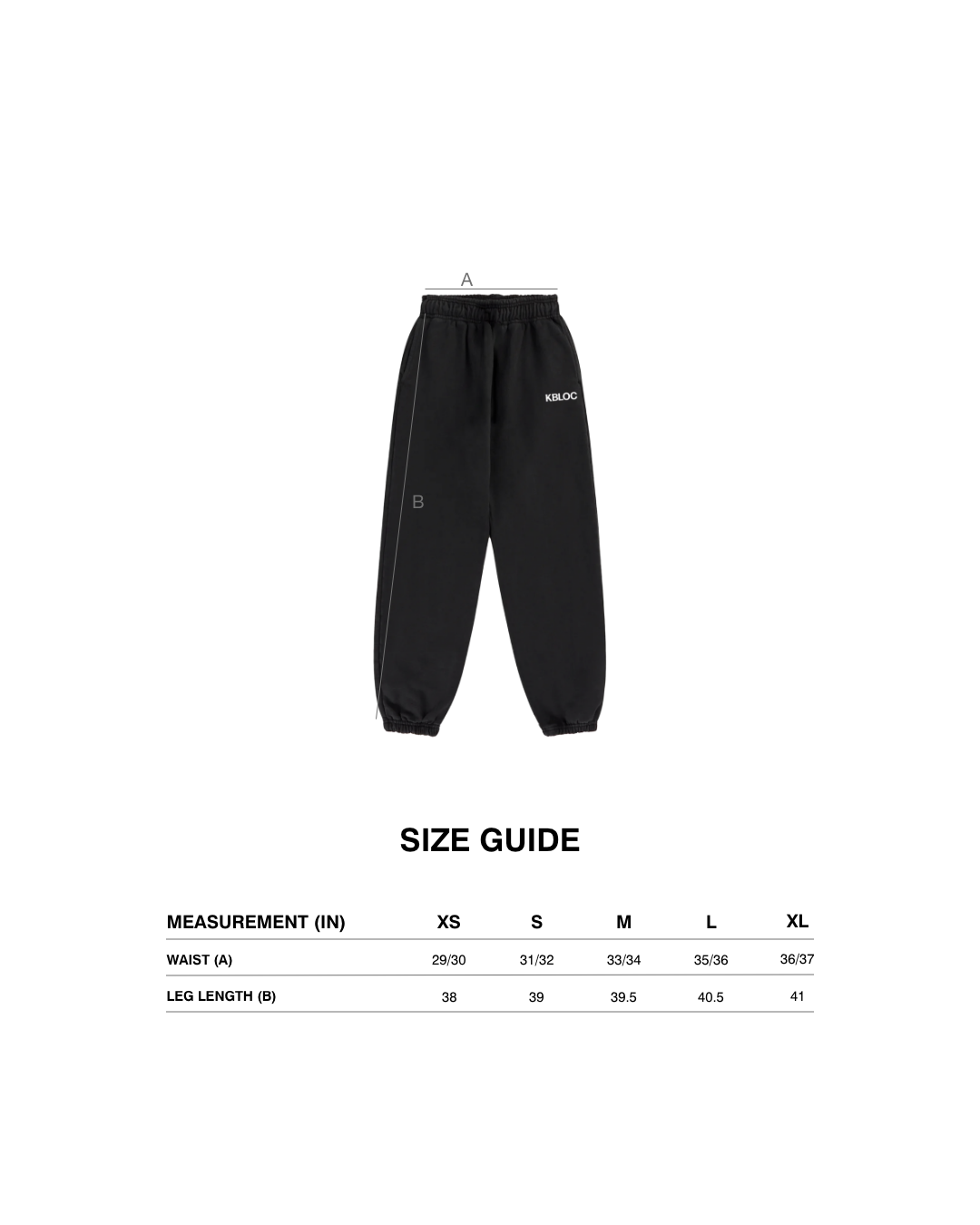 KBLOC Logo Sweatpants - Black